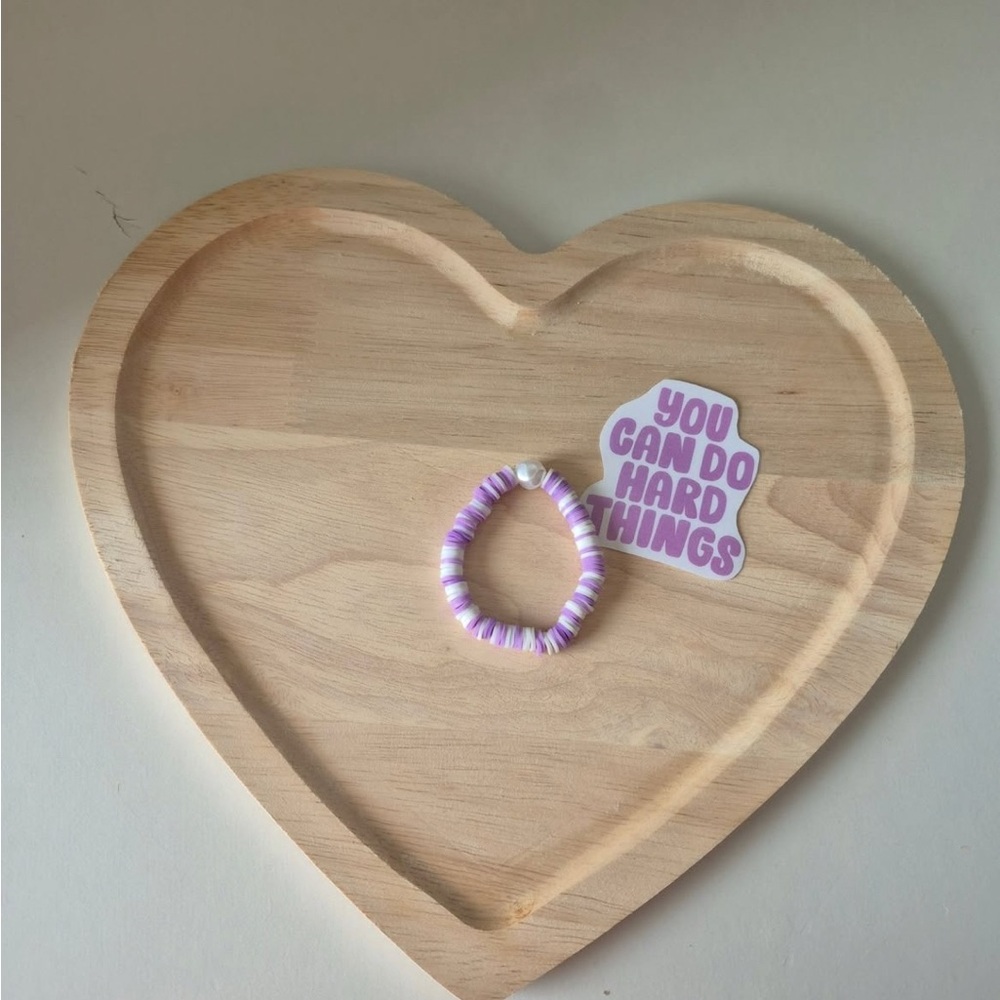 Purple sticker and bracelet bundle